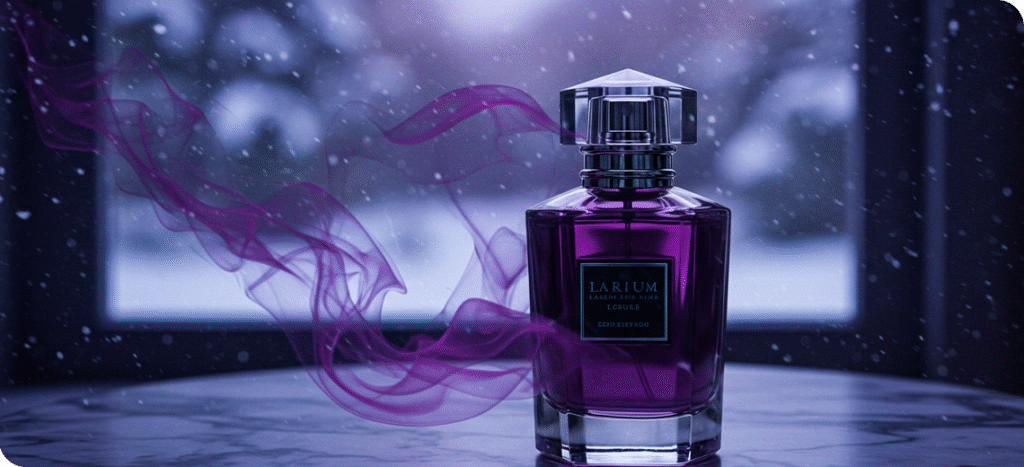 ❄️Perfumes para o Inverno 2025: Fragrâncias que Criam Memórias Quentes! 4 Perfume quente em um cenário invernal para inverno 2025