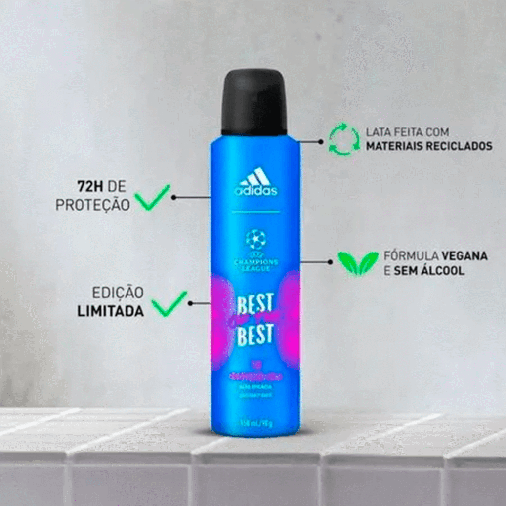 Uefa Best Of The Best Adidas Desodorante Masculino