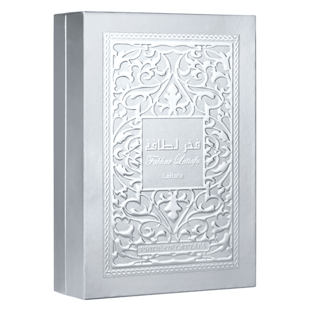 Fakhar Platin Lattafa Perfume Árabe Masculino Eau de Parfum