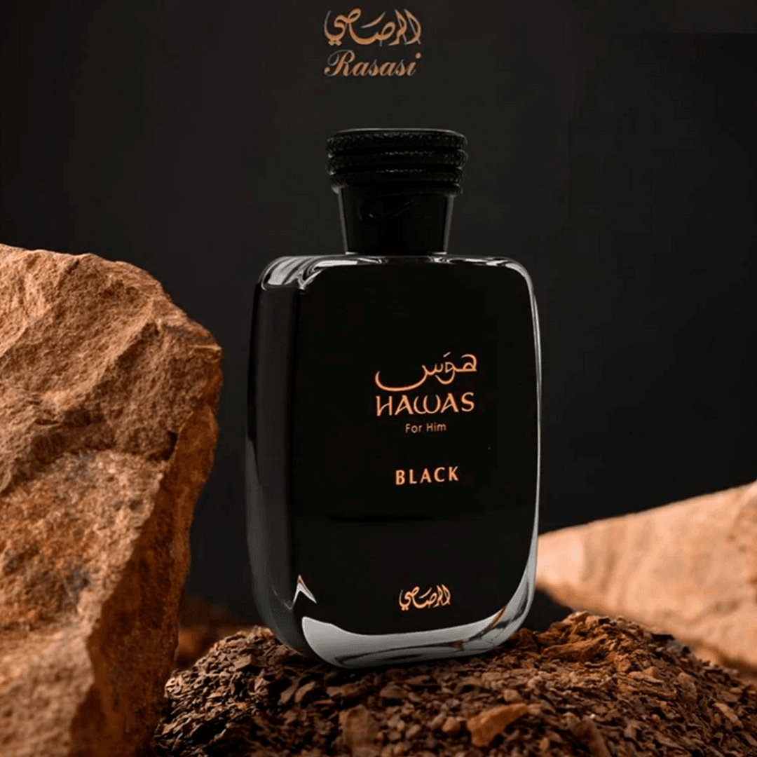 Hawas Black Rasasi Perfume Árabe Masculino Eau de Parfum
