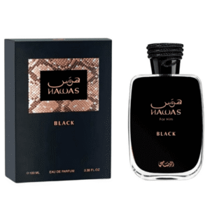Hawas Black Rasasi Perfume Árabe Masculino Eau de Parfum