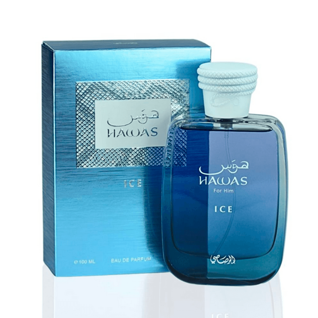 Hawas Ice Rasasi Perfume Árabe Masculino Eau de Parfum