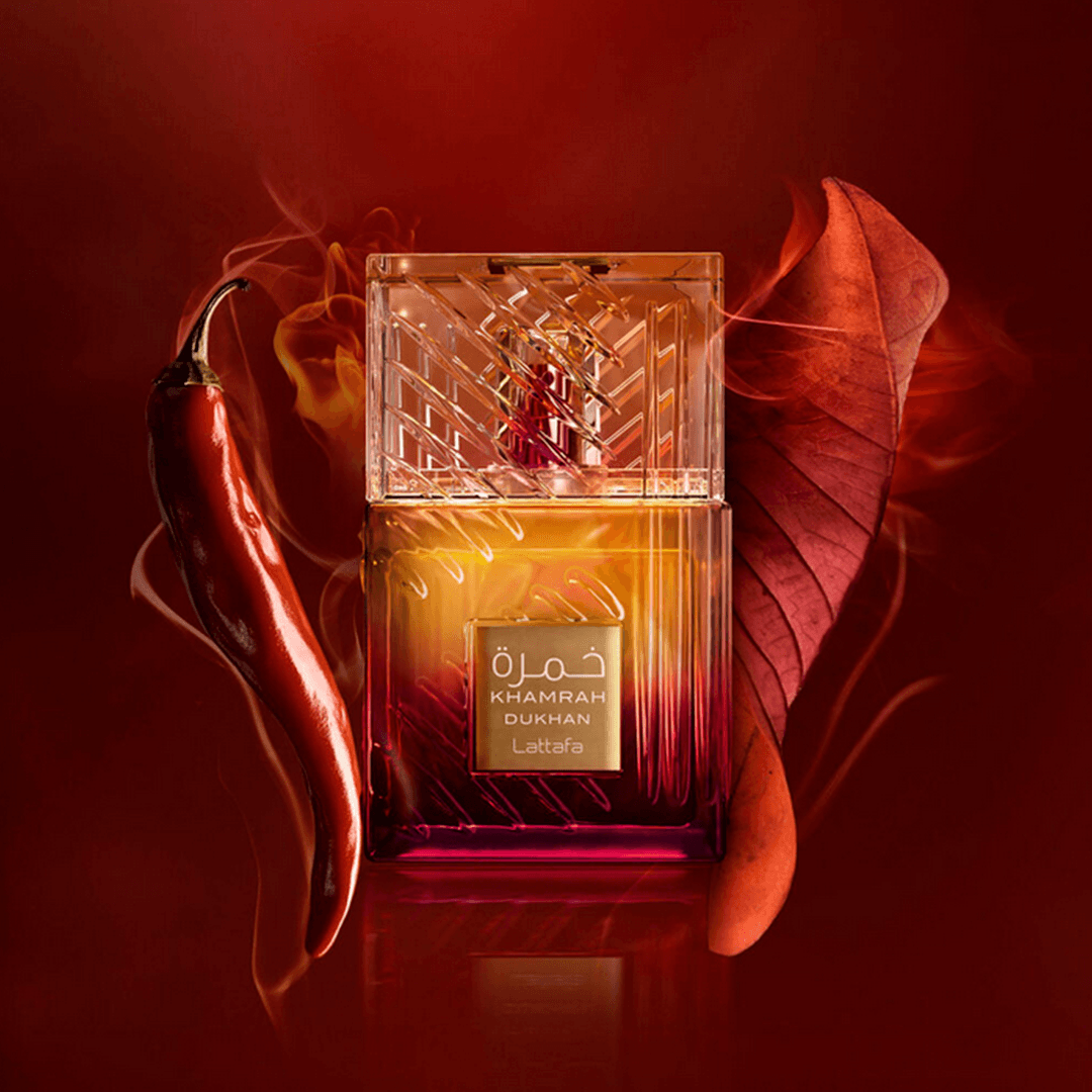Khamrah Dukhan Lattafa Perfume Árabe Unissex Eau de Parfum