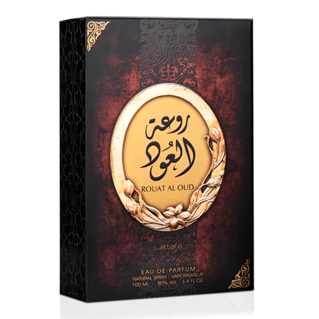 Rouat Al Oud Lattafa Perfume Árabe Masculino Eau de Parfum